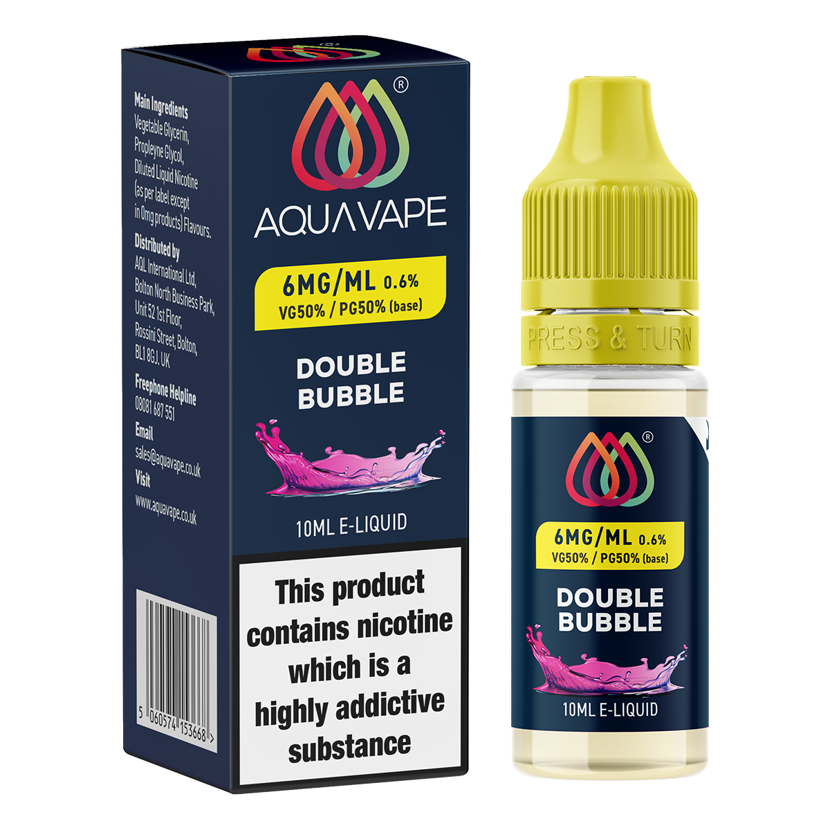 co op vape juice Aqua Vape Wild Berry E-Liquid - 6mg 10ml main image 1