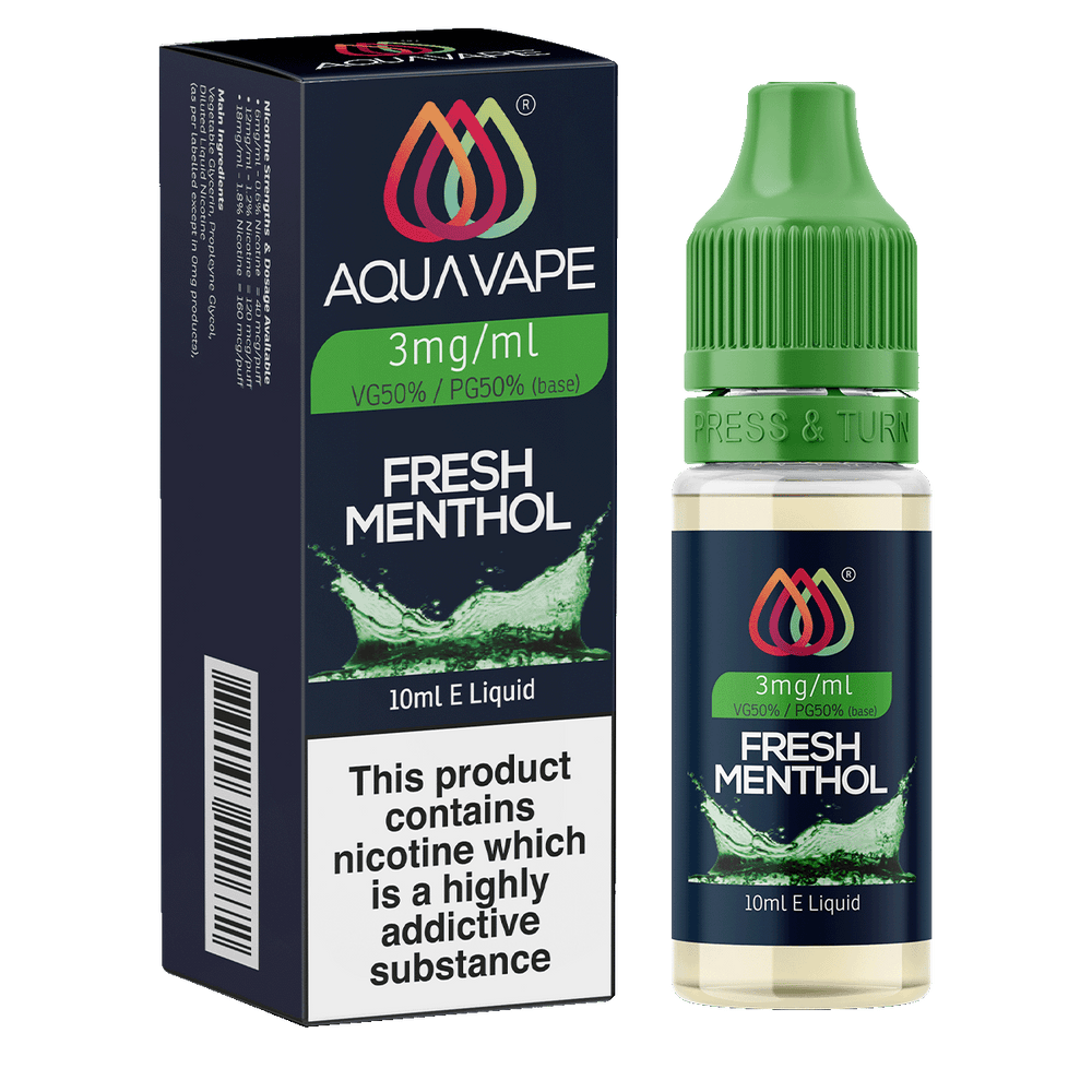 Fresh Menthol by Aquavape - 10ml 3mg