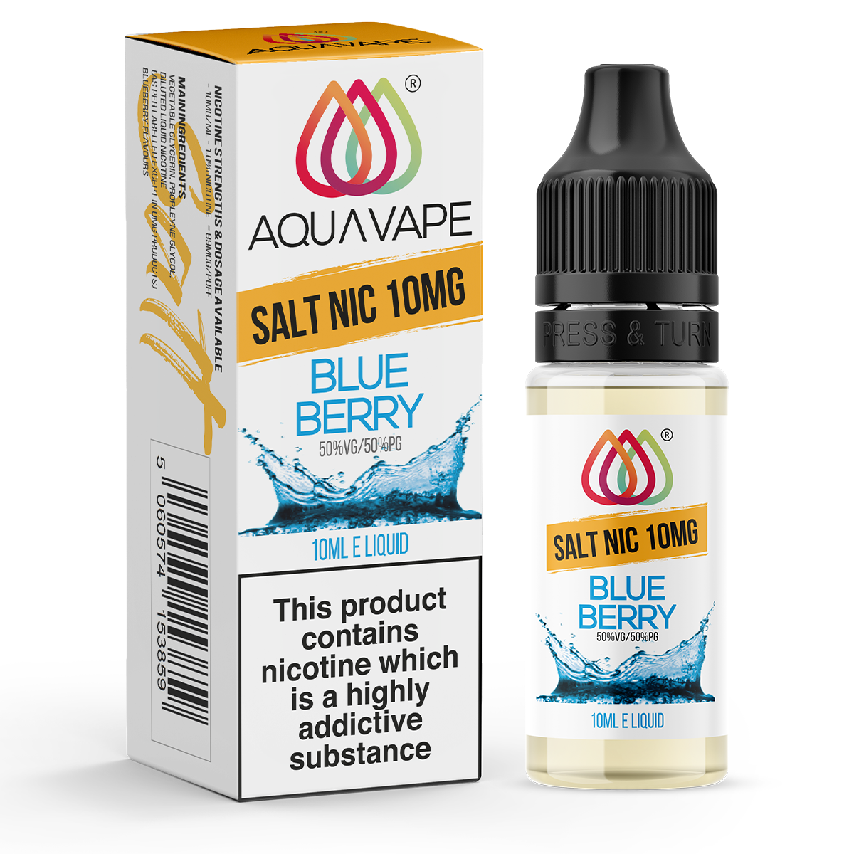Blueberry Lemon Nic Salt E-Liquid by Blox, Free UK Delivery