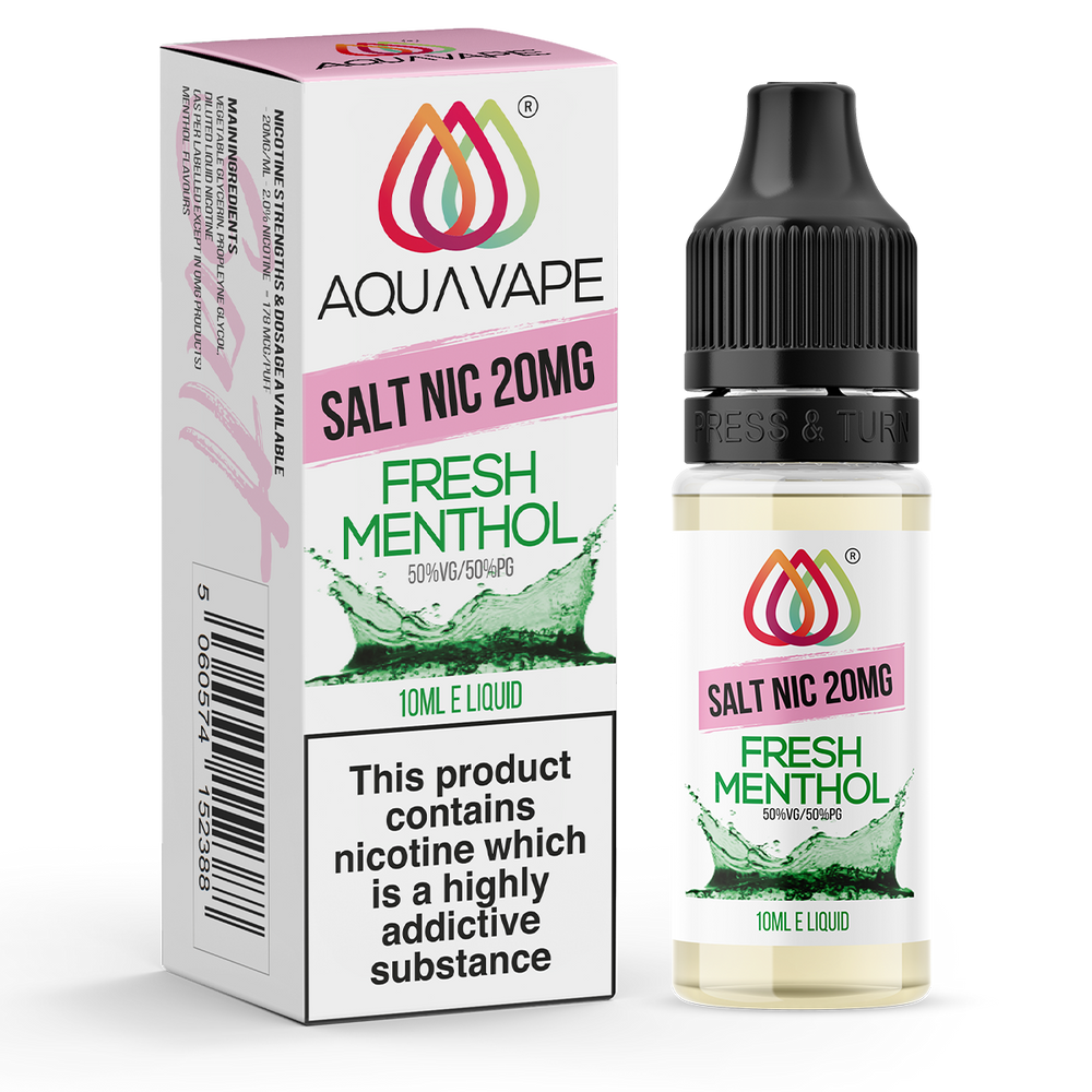 Fresh Menthol Nic Salt by Aquavape 10ml 20mg