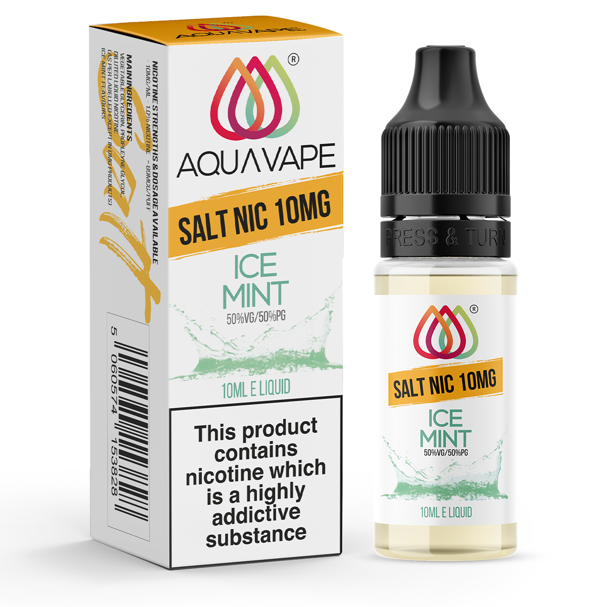 Ice Mint Nic Salt by Aquavape 10ml | E-Liquid | Aquavape Ice Mint Nic Salt by Aquavape 10ml | E-Liquid | Aquavape