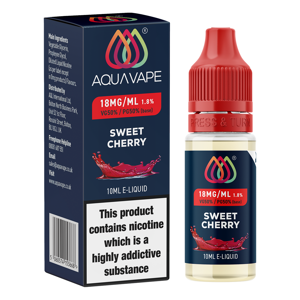 Sweet Cherry E-Liquid by Aquavape | 10ml