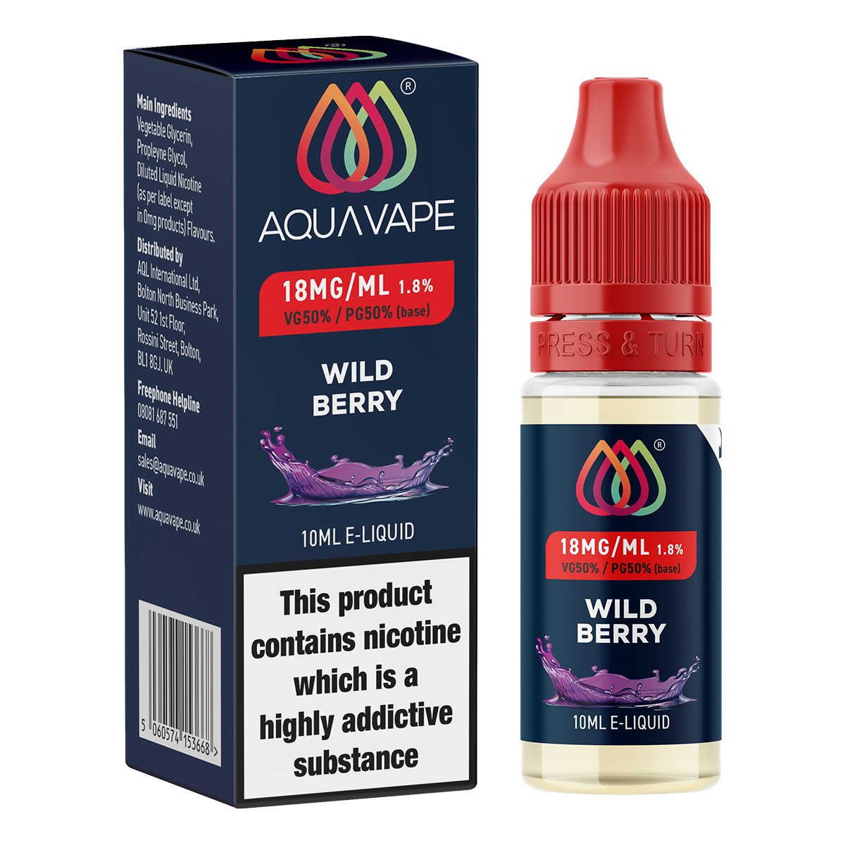 Wild Berry E-Liquid by Aquavape | 10ml Wild Berry E-Liquid by Aquavape | 10ml