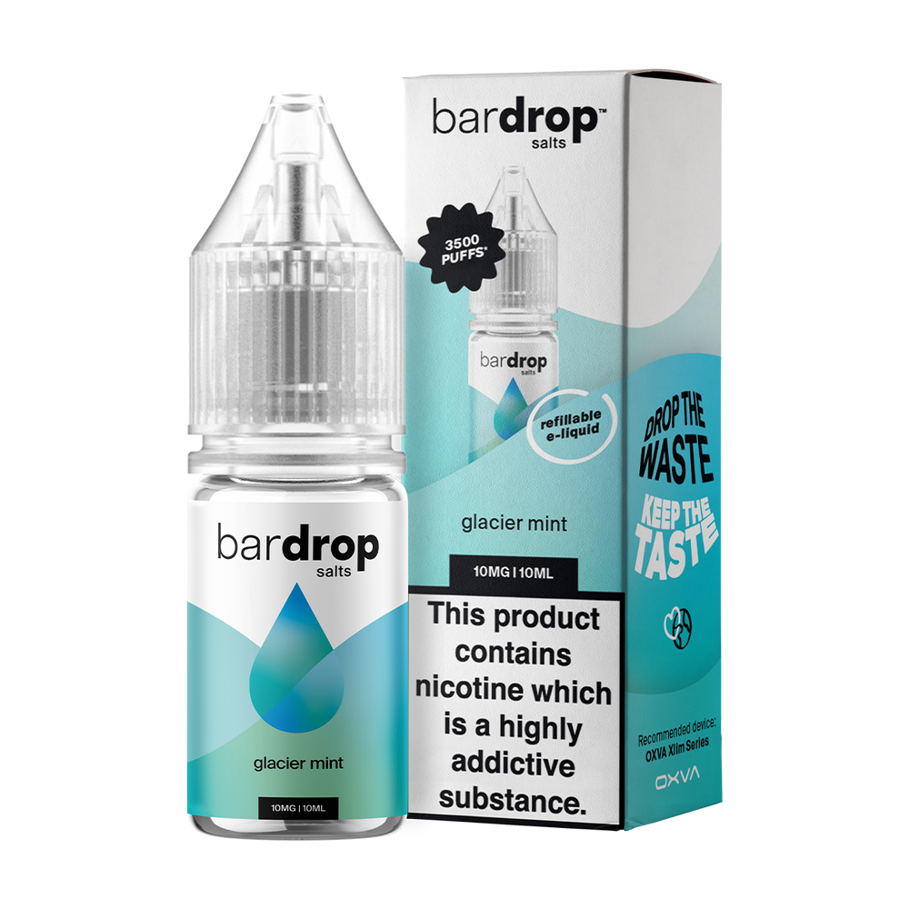 bar drop box bottle glacier mint