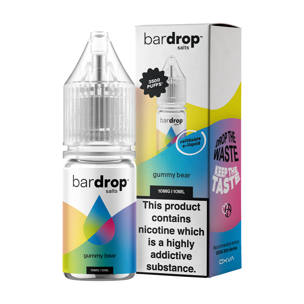 bar drop box bottle gummy bear