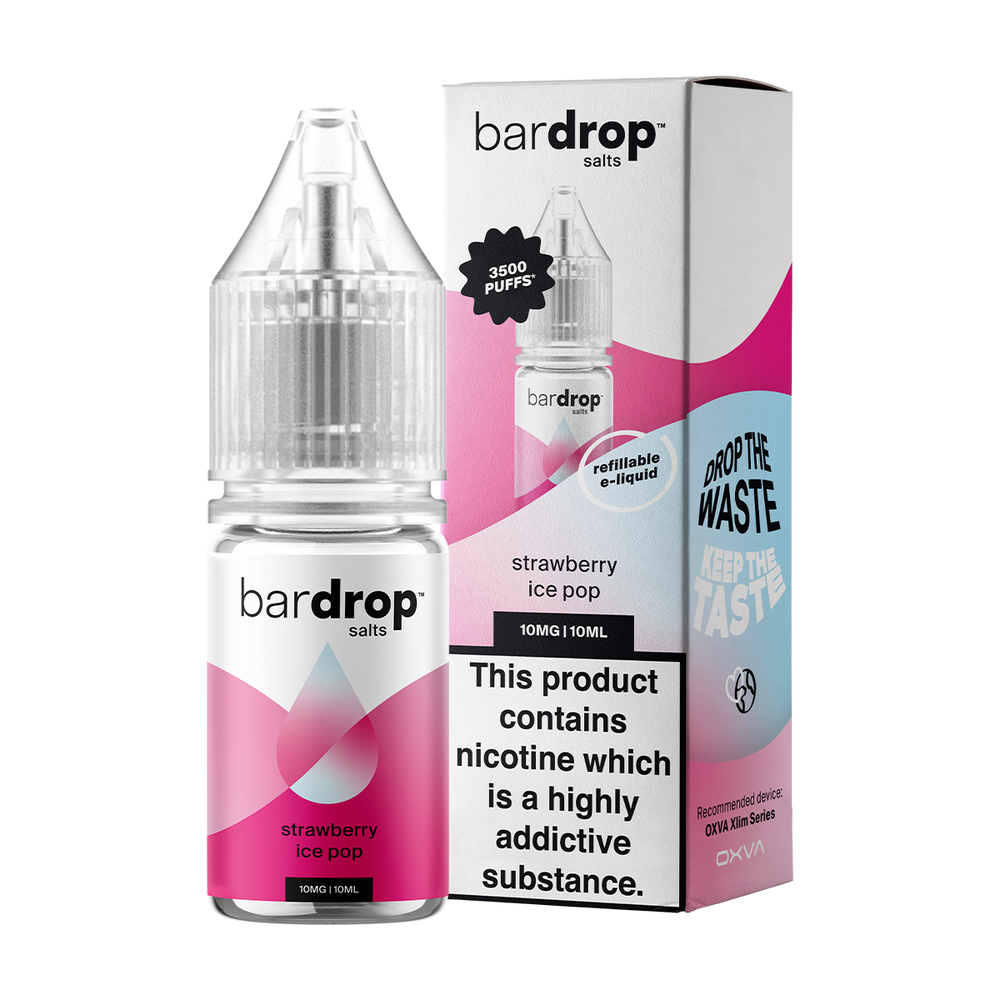 bar drop box bottle strawberry ice pop