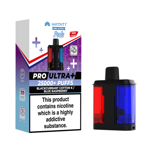 Blackcurrant Cotton K / Blue Raspberry Hayati Pro Ultra Plus Refill Pack