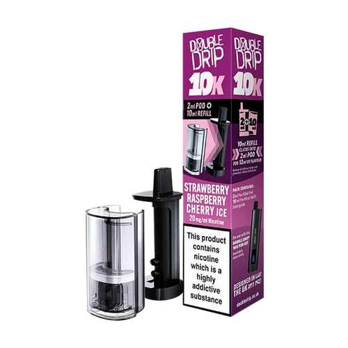 Strawberry Raspberry Cherry Ice Double Drip 10K Refill Pack