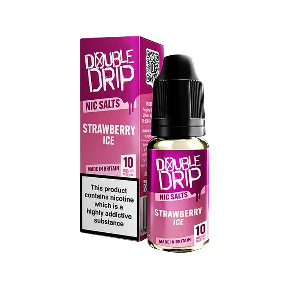 Strawberry Ice Nic Salt by Double Drip