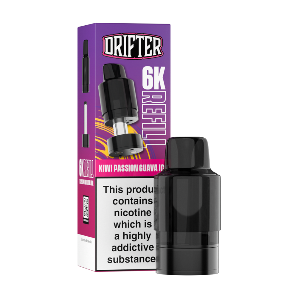 drifter 6k refill kiwi passion guava ice