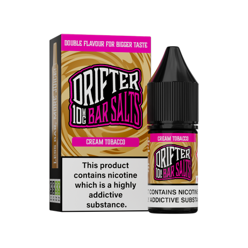 Cream Tobacco Nic Salt by Drifter Bar Salts 10ml 10mg