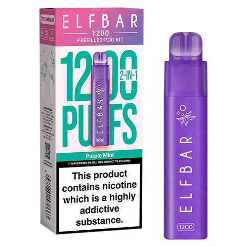 Purple Mint Elf Bar 1200 Pod Kit