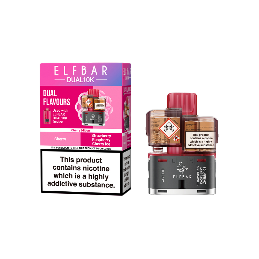 elf bar dual 10k refill cherry edition