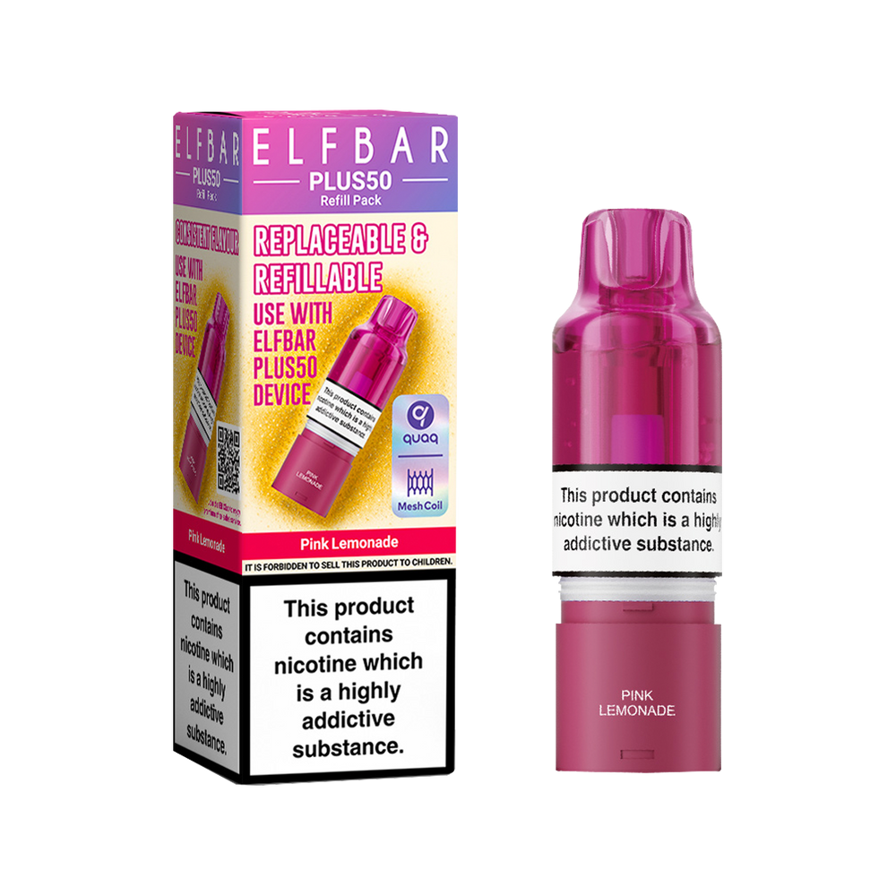 Pink Lemonade ElfBar Plus 50 Refill Pack