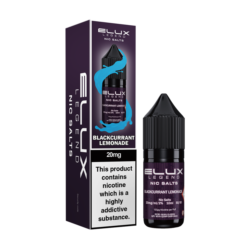 elux 10ml nic salt 10ml blackcurrant lemonade