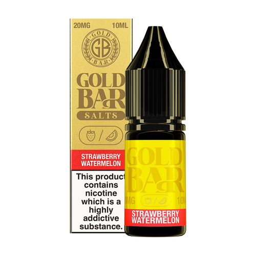 Strawberry Watermelon Nic Salt by Gold Bar 10ml 20mg