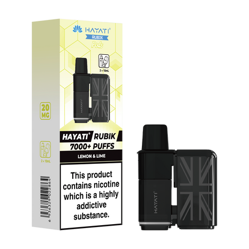 hayati rubik 7000 refill pods lemon and lime
