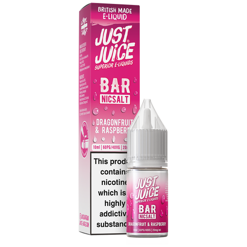 Dragonfruit & Raspberry Bar Nic Salt by Just Juice 10ml 20mg