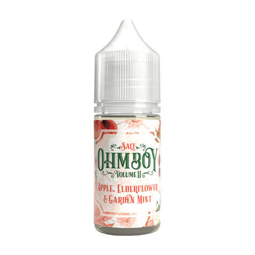 Apple Elderflower and Garden Mint Nic Salt E-Liquid by Ohm Boy Volume II