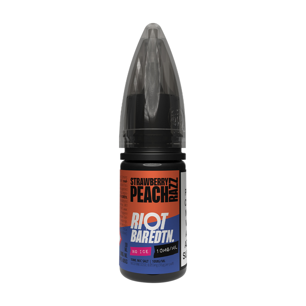 riot bar edtn no ice uk 10ml 10mg strawberry peach razz