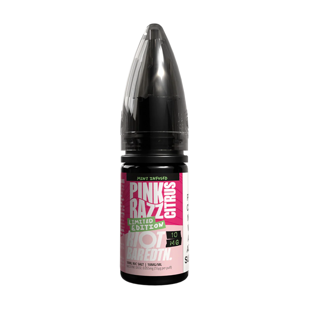 riot bar pink razz citrus edtn nic salt 10ml