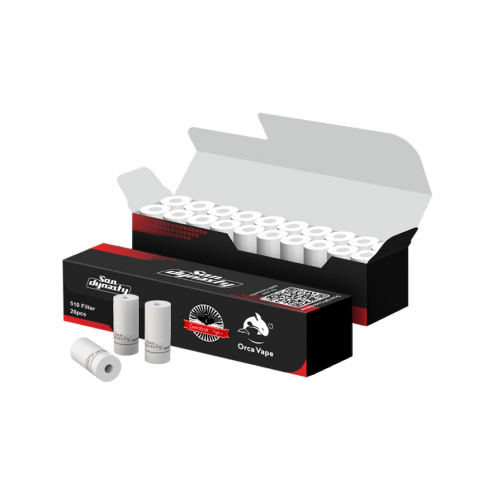 San Dynasty Filter Tips By Orca Vape X Gerobak