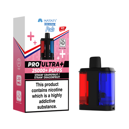 Straw' Grapefruit / Straw' Dragonfruit Hayati Pro Ultra Plus Refill Pack
