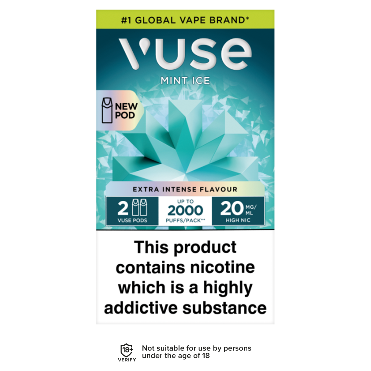 Mint Ice Vuse Pro Pods | 3 Pods For 15  Aquavape