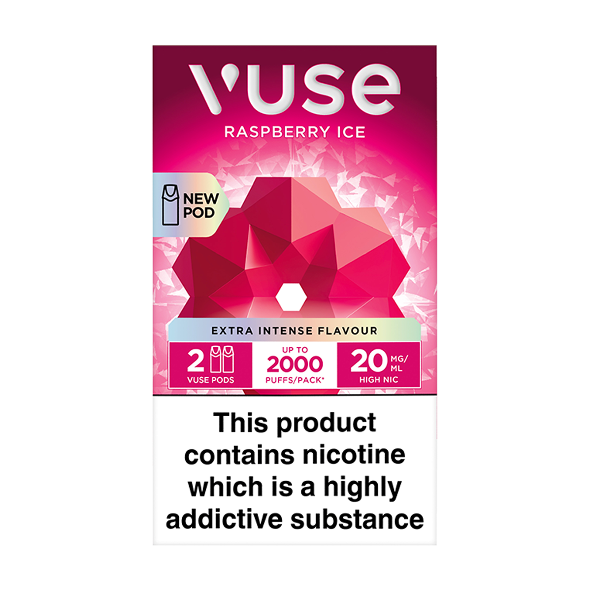 Raspberry Ice Vuse Pro Pods | Prefilled Pods | 3 For 15 Aquavape Raspberry Ice Vuse Pro Pods | Prefilled Pods | 3 For 15 Aquavape