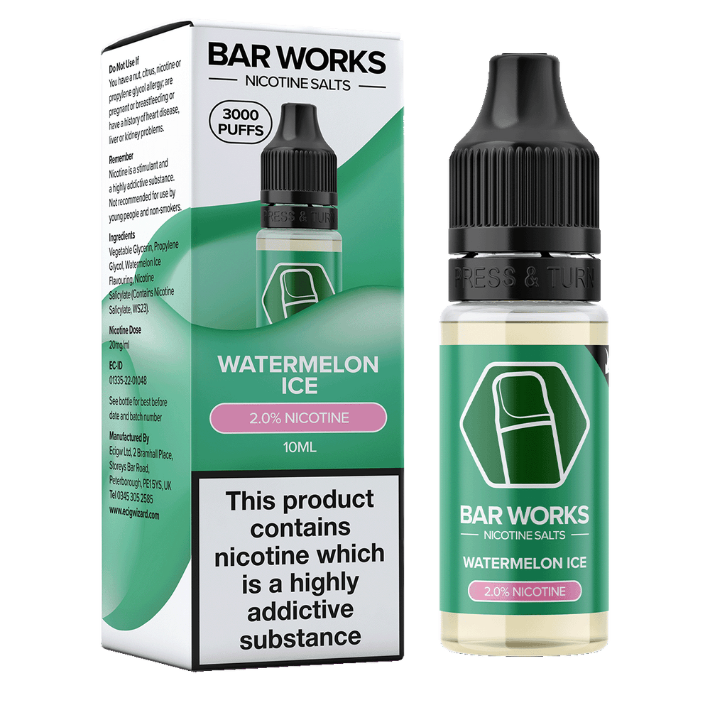 Watermelon Ice Nic Salt by Bar Works - 10ml 20mg