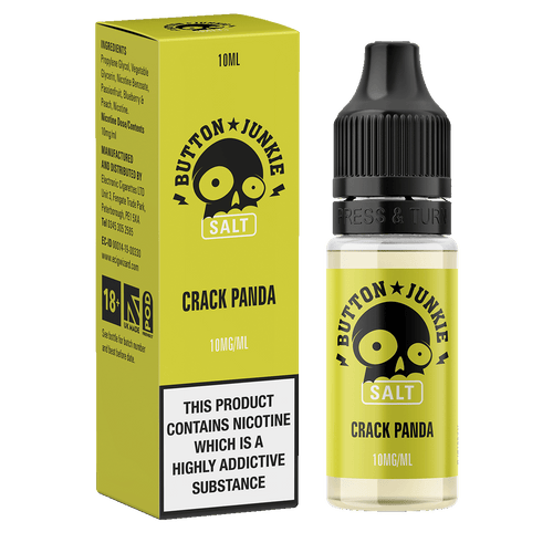 Button Junkie Crack Panda Nic Salt - 10ml 10mg