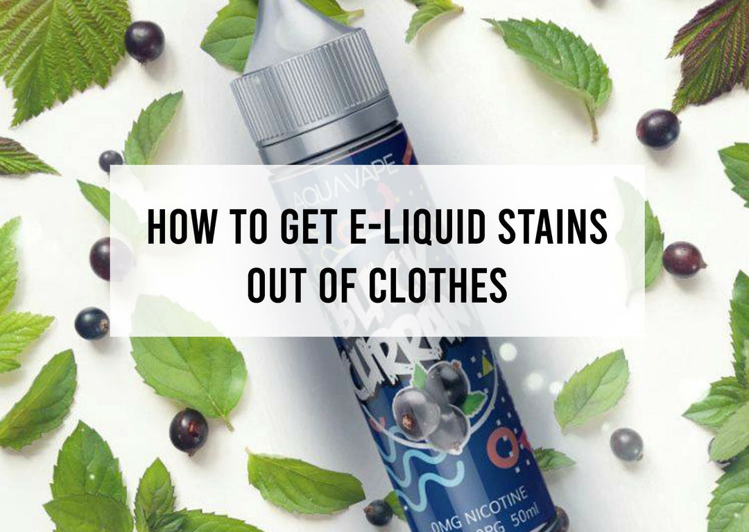 How to Get E-Liquid Stains Out of Clothes
