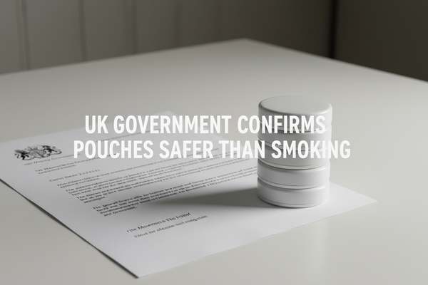 Government confirms nicotine pouches safer than smoking