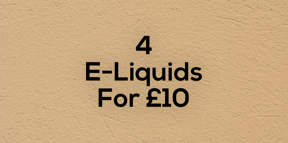 4 E-Liquids For £10