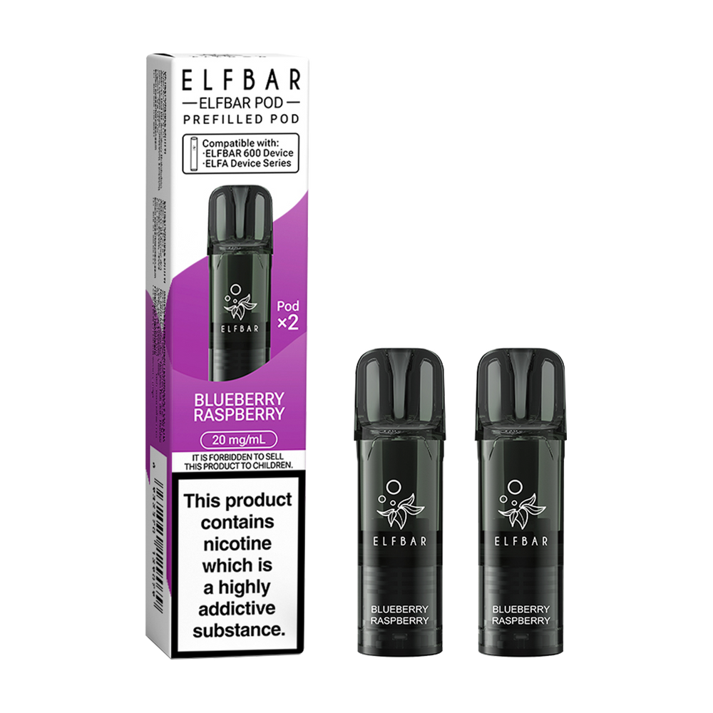 Blue Raspberry Elfbar Blueberry Raspberry Elfbar 600 Pods | Prefilled Pods – Aquavape