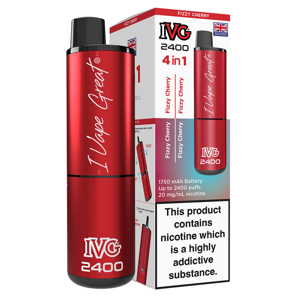 Fizzy Cherry IVG 2400 Disposable Vape