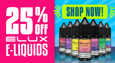 25% Off Elux E-liquids