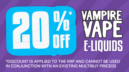 20% off vampire vape e-liquids