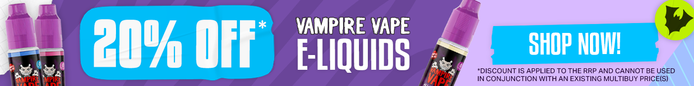 20% off vampire vape e-liquids
