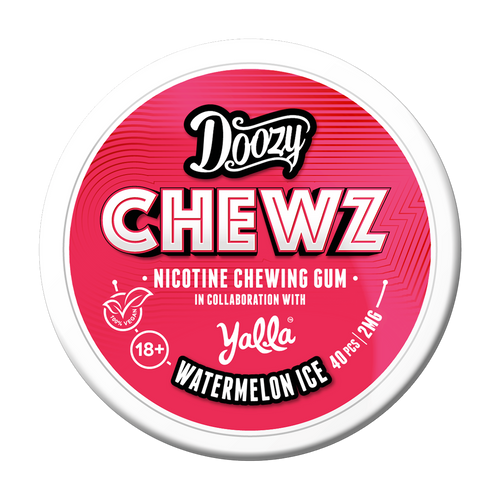 Watermelon Ice Doozy Chewz Nicotine Gum