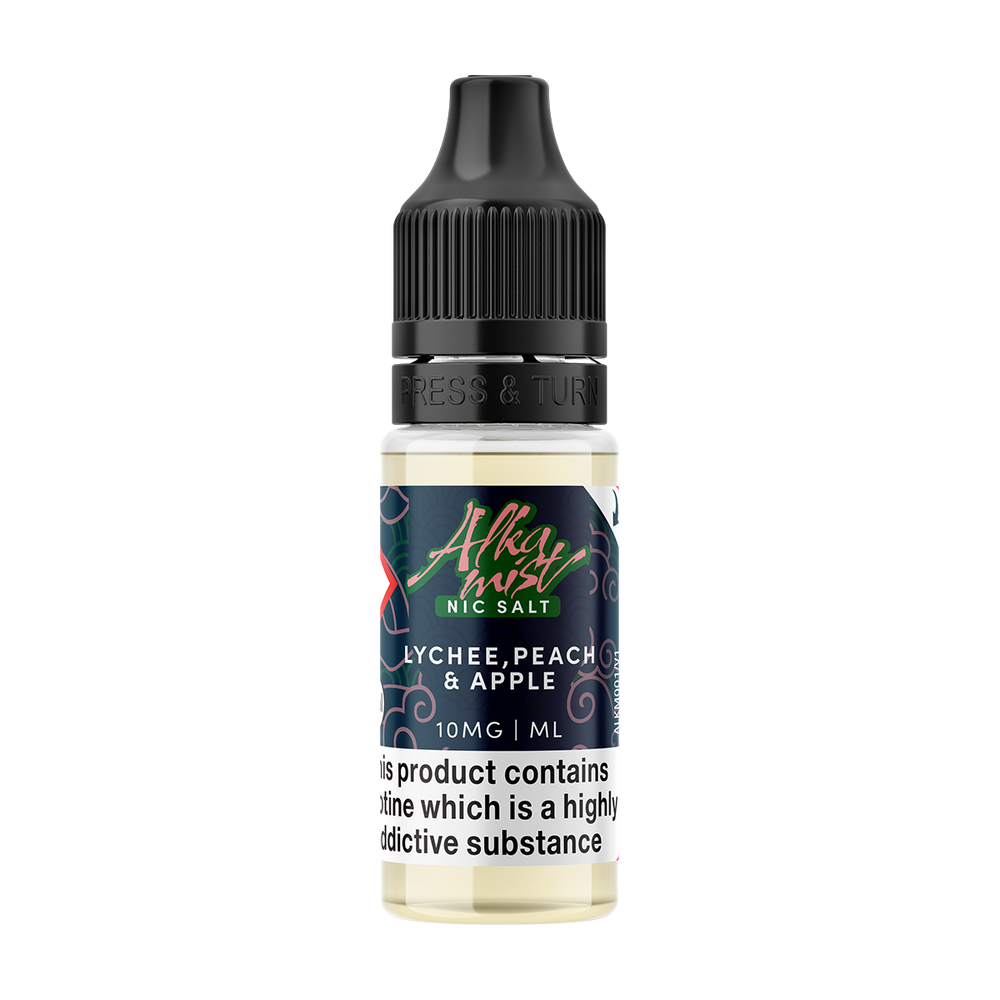 Lychee Peach & Apple Nic Salt by Alka Mist 10ml 10mg