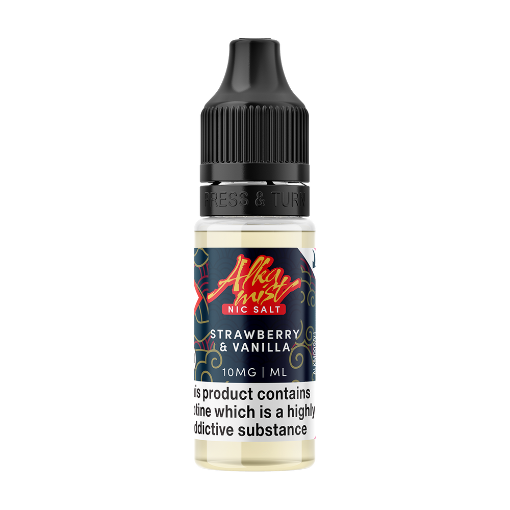 Strawberry & Vanilla Nic Salt by Alka Mist 10ml 10mg