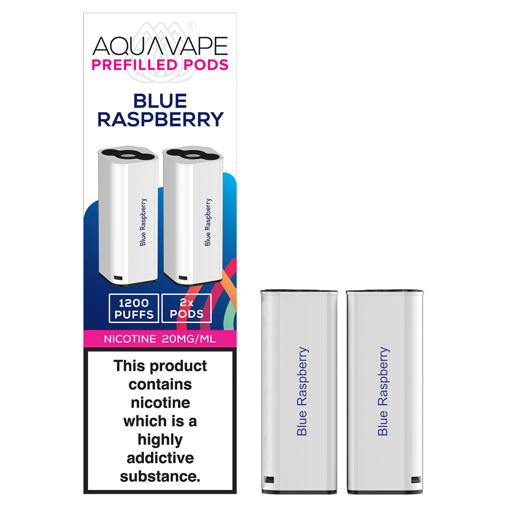 Compact Blue Raspberry Vape Pen Blue Raspberry Aquavape 2in1 Pods | Shop Any 3 For £12