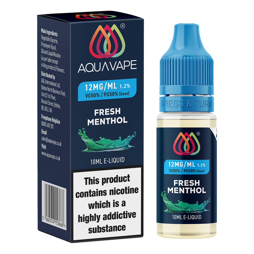 Fresh Menthol by Aquavape 10ml | E-Liquid Fresh Menthol by Aquavape 10ml | E-Liquid