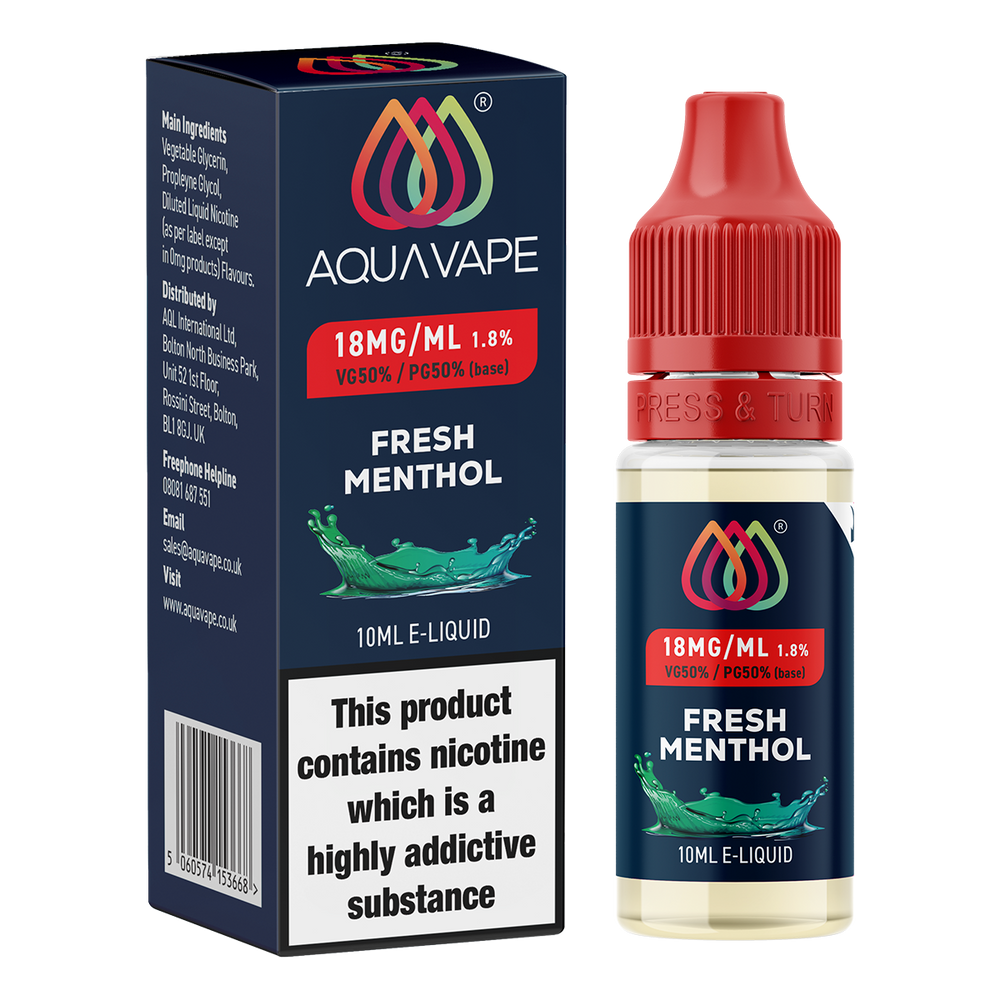 Fresh Menthol by Aquavape 10ml | E-Liquid Fresh Menthol by Aquavape 10ml | E-Liquid