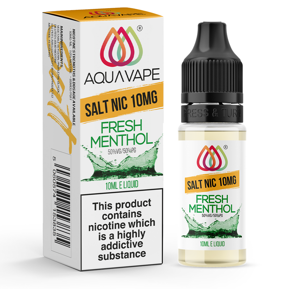 Fresh Menthol Nic Salt by Aquavape 10ml 10mg