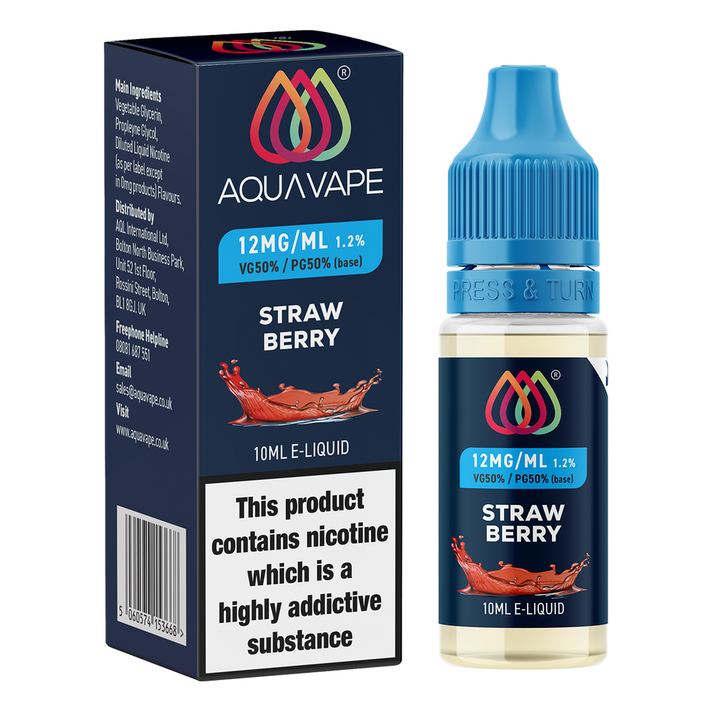 Strawberry E-Liquid by Aquavape | 10ml Strawberry E-Liquid by Aquavape | 10ml