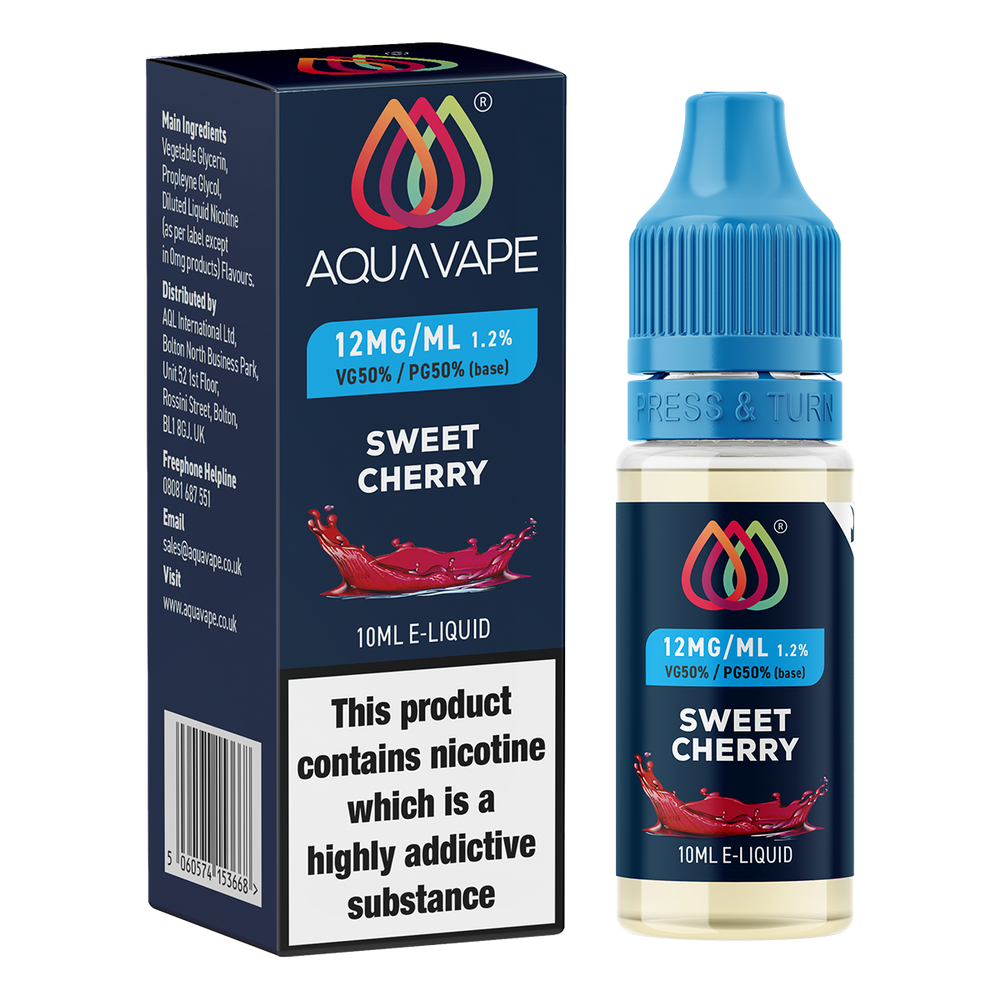Sweet Cherry E-Liquid by Aquavape | 10ml Sweet Cherry E-Liquid by Aquavape | 10ml