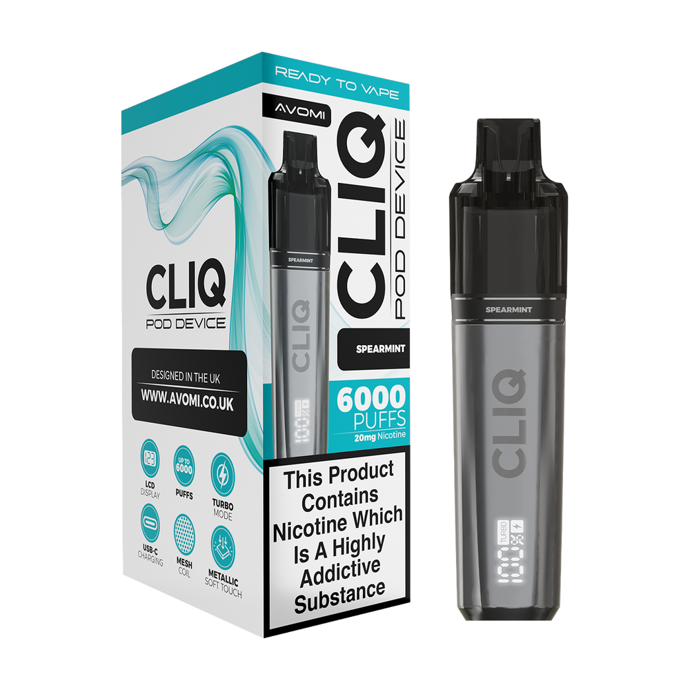 Avomi Cliq 6000 Puff Vape Kit spearmint