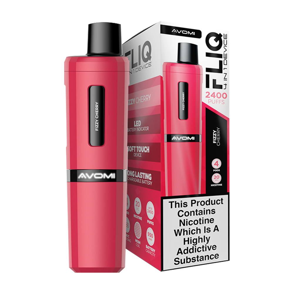 Fizzy Cherry Avomi Fliq 4in1 Vape Kit